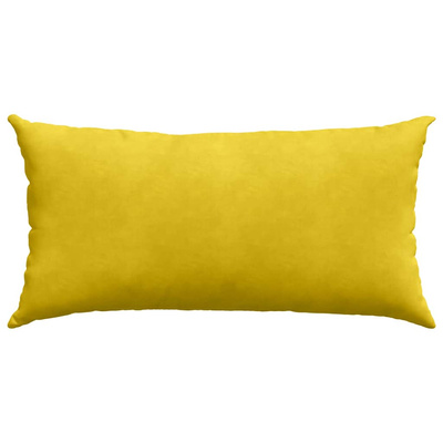 Poduszki na sofę 2 pcs Żółty 80 x 40 cm Tkanina sztruksowa