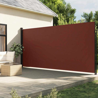Zwijana markiza boczna, brązowa, 200x300 cm