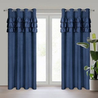 Zasłona Sami granatowa 140x250