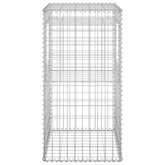 Słupki gabionowe, 2 szt., 50x50x100 cm, żelazo