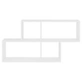 Półka ścienna, biała, 100x18x53 cm, materiał drewnopochodny