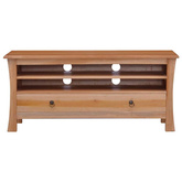 vidaXL Szafka pod TV, 100x30x45 cm, lite drewno mahoniowe