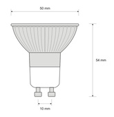 Żarówka led 3W GU10 250lm barwa ciepła
