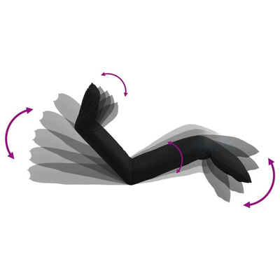 vidaXL Składany leżak obity tkaniną Oxford, czarny