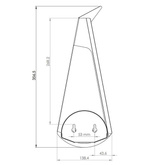 Kinkiet LED Paw Abigali Pawn Złoty