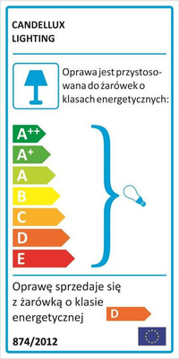 Lampa ścienna kinkiet candellux novel 91-06950 g9 chrom