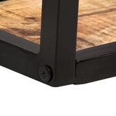 Półki ścienne, 2 szt., 120 cm, surowe drewno mango