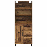 Highboard 2 szt. Stare drewno 69,5 x 34 x 180 cm