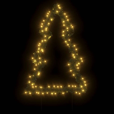 vidaXL Świąteczna choinka na szpikulcach, 115 LED, 90 cm