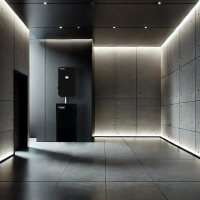 Magazyn Bank Energii V-TAC Czarny Szklany Front 16.07kWh 314Ah/51.2V LiFePO4 BMS VT-16076B 10 Lat Gwarancji