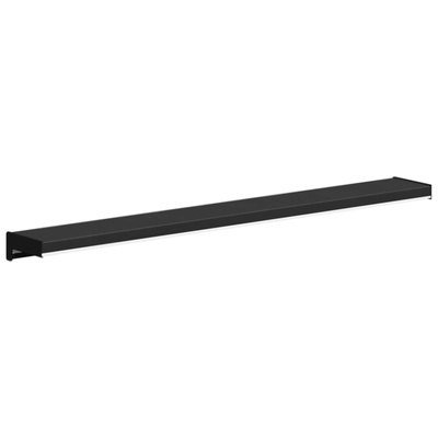 Parapet okienny Czarny z rysunkiem drewna 60 x 15 x 4,5 cm PVC