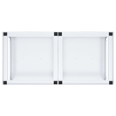 Podest pod pralkę i suszarkę z wysuwanymi półkami, biały