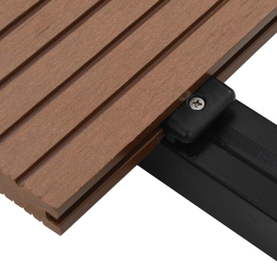 Deska Tarasowa 6 pcs Jasny Brąz Kompozyt drewniano-plastikowy