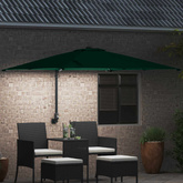 Parasolka ogrodowa Ze LED Lights Zielony 248,5 x 247,5 x 160 cm