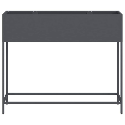 Podwyższona doniczka ogrodowa Antracyt 100 x 26 x 82 cm Stal