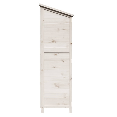 Shed ogrodowy Biały 59,5 x 56 x 176,5 cm Drewno Świerkowe