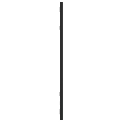 vidaXL Lustro ścienne, czarne, 30x60 cm, prostokątne, żelazo