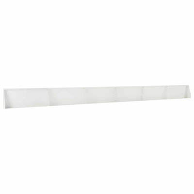 Mur oporowy 6 szt. 100 x 12 x 30 cm Stal Biały