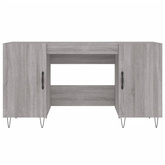 vidaXL Biurko, szary dąb sonoma, 140x50x75 cm, materiał drewnopochodny model standard
