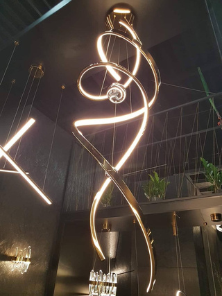LAMPA WISZĄCA RITZ Różowe Złoto ADANI AD167