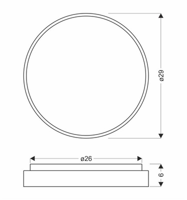 Texas lampa sufitowa plafon 15w led 29 cm klosz biały 