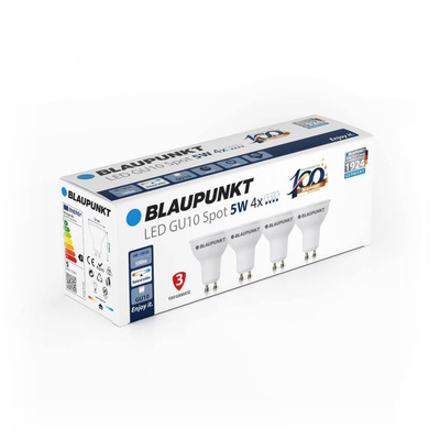 Zestaw 4 sztuk - Blaupunkt Żarówki LED GU10 5W NW
