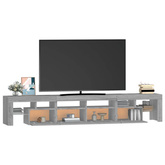 vidaXL Szafka pod TV z oświetleniem LED szary dąb sonoma 230x36,5x40cm