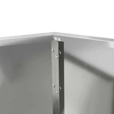 Donica Srebrny 75 x 75 x 60 cm Stal Galwanizowana