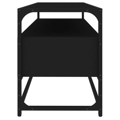 Szafka pod TV, czarna, 100x35x45 cm, materiał drewnopochodny vidaXL