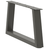 Nogi do stolika kawowego w kształcie litery V 2 szt. Antracyt 70x(30-31,3) cm Stal