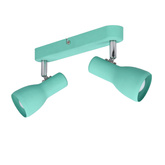 Lampa sufitowa Picardo regulowana 2-punktowa metalowa miętowa E14