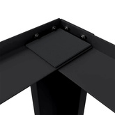 Podstawka na Pralkę 2 pcs Czarny 127 x 54,5 x 32,5 cm Stal