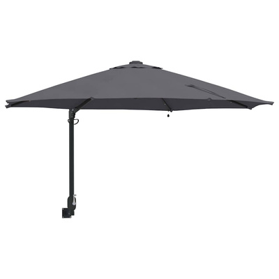 Parasolka ogrodowa Antracyt 248 x 248 x 148 cm Poliester i Stal