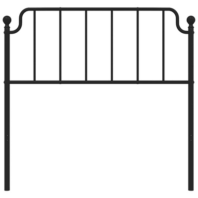 Metalowe wymienne wezgłowie, czarne, 100 cm