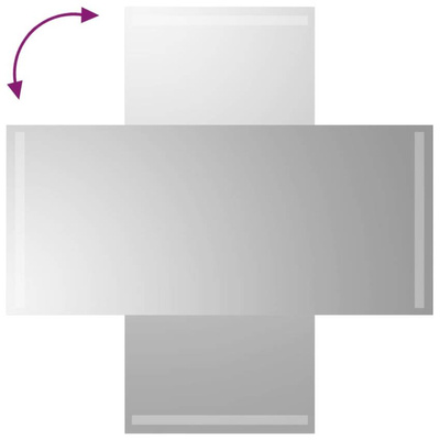 vidaXL Lustro łazienkowe z LED, 40x90 cm
