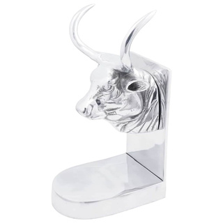 Podpórki do książek 2 pcs Srebrny 17 x 15 x 27 cm Aluminium