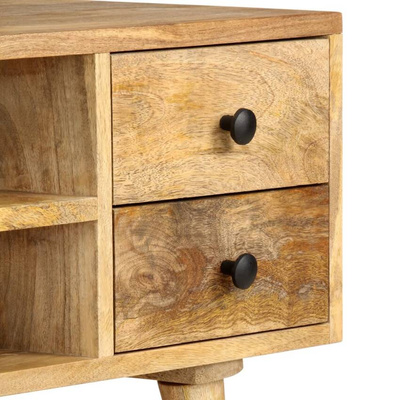 vidaXL Szafka pod TV, 110 x 35 x 40 cm, lite drewno mango