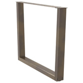 Nogi do stołu jadalnego w kształcie litery V 2 szt. Naturalna stal 100x(72-73,3) cm Stal