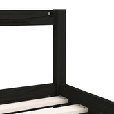 vidaXL Rama łóżka, czarna, 90x200 cm, lite drewno sosnowe model standard