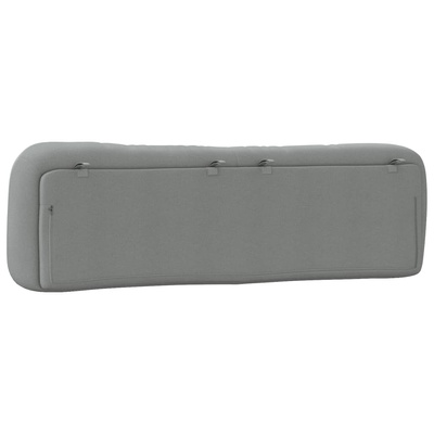 Poduszka na wezgłowie, Hvar, jasnoszara, 180 cm, tkanina