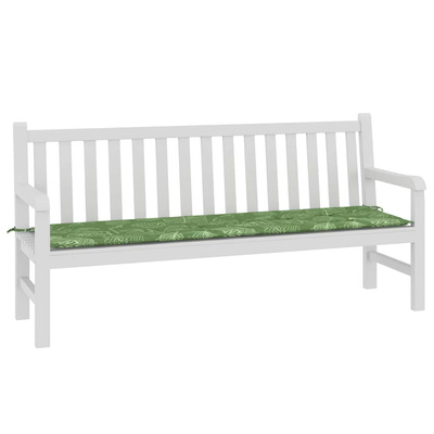 Poduszka na ławkę Materiał Oxford Wzór liścia 150 x 50 x 3 cm