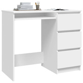 vidaXL Biurko, białe, 90x45x76 cm, materiał drewnopochodny