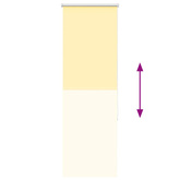 Roleta zaciemniająca Żółta 45x150 cm Szerokość tkaniny 40,7 cm