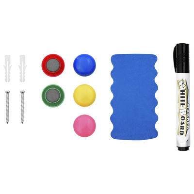 Tablica magnetyczna, biała, 110x60 cm, stalowa