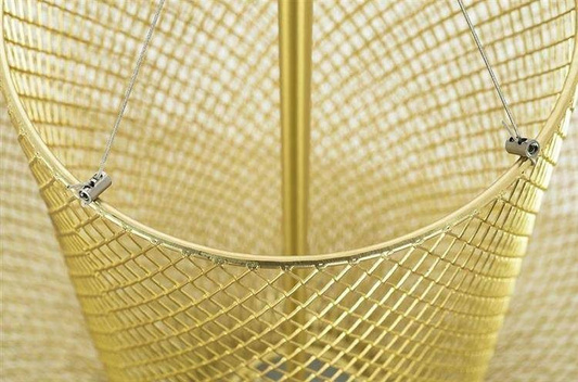 LAMPA WISZĄCA ILLUSION S45 ZŁOTA - LED, METAL ADANI AD131