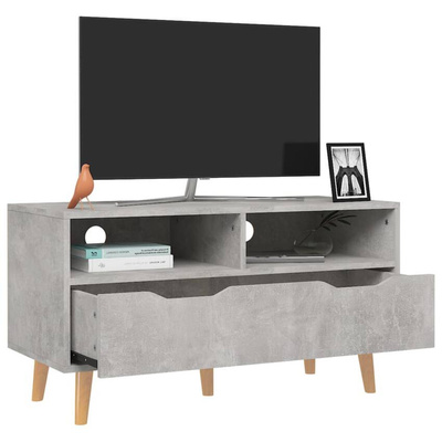 vidaXL Szafka pod TV, szarość betonu, 90x40x48,5 cm