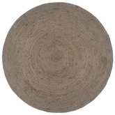 vidaXL Ręcznie robiony dywan z juty, okrągły, 180 cm, szary