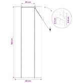 Roleta brązowy 40 x 160 cm Bambus