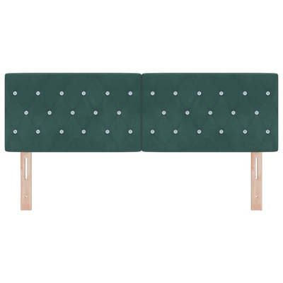 Zagłówek Ciemna zieleń 144 cm Aksamit