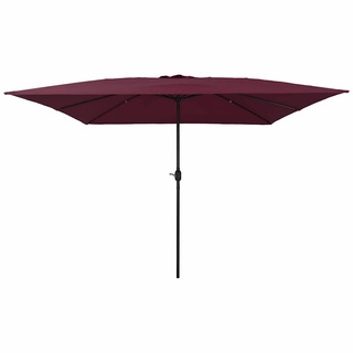 Parasolka ogrodowa Bordeaux Czerwony 295 x 295 x 245 cm